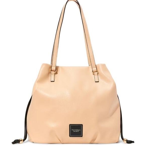 Victoria's Secret Women's Cream Cinch Drawstring Tote - Picture 1 of 7